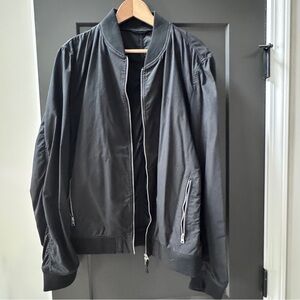 All Saints Charcoal Bomber Jacket